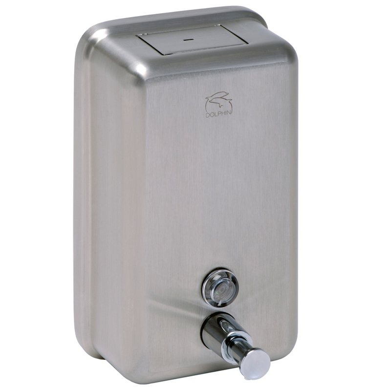 Dolphin Satin Stainless Steel Bulk Fill Vertical Soap Dispenser, Only £ ...