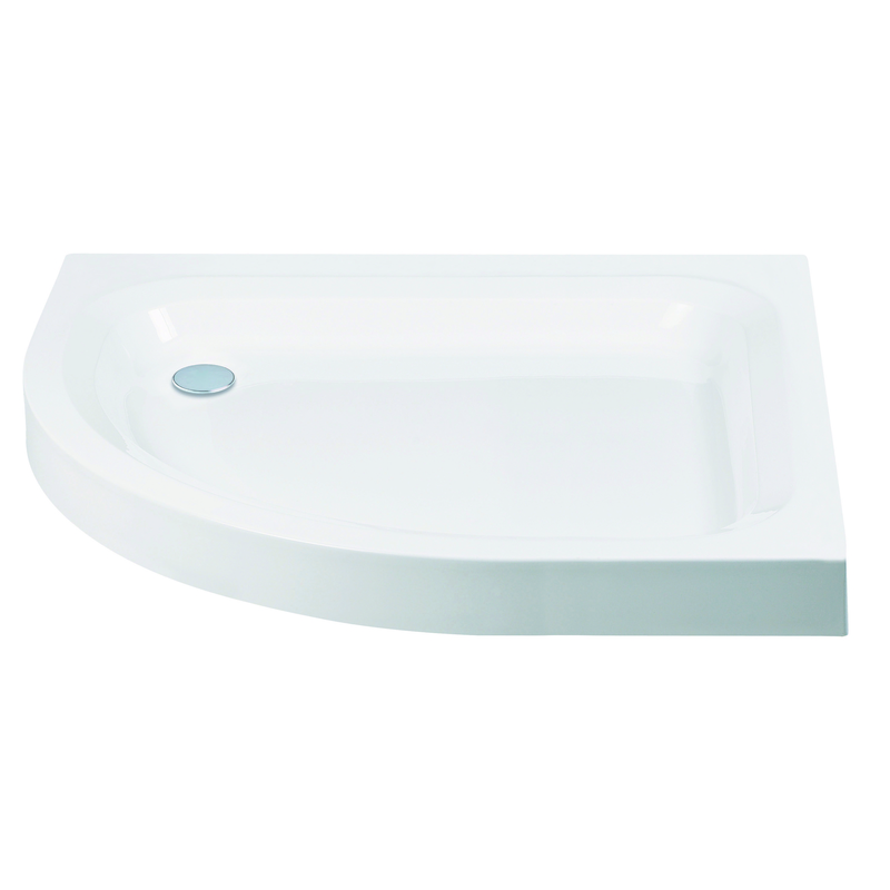 Offset left hand Quadrant Shower Tray 800mm x 1200mm Only £214.99