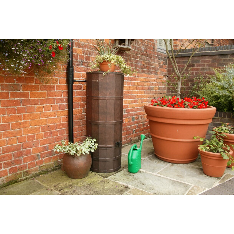 Oak Polybutt Slim Water Butt Kit 200 Litre, Only £89.99