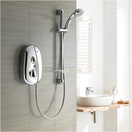 Mira Vie 10.8 Electric Shower Satin/Chrome