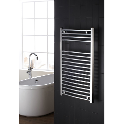 Towel Warmer Curved in Chrome 1350/500mm