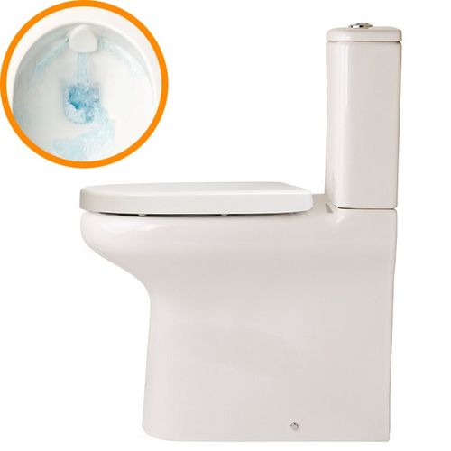RAK Rimless Toilet, Back-to-Wall Deluxe with Soft Close Seat