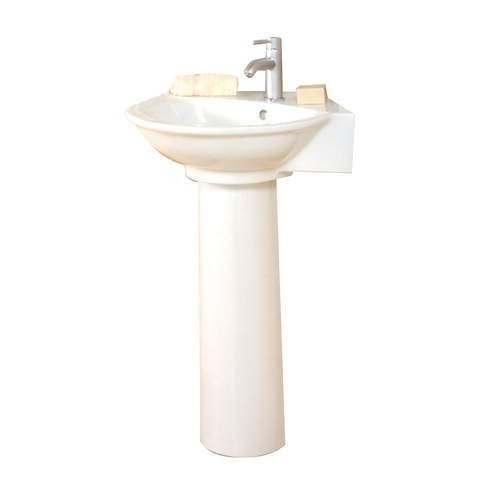 RAK Ceramics Evolution Corner Basin with Pedestal