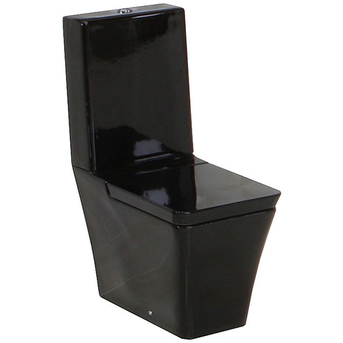 Opulence Close Coupled Dual Flush Toilet in Black from RAK Ceramics