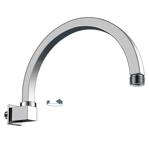 Square Arched Swivel Shower Arm by Aquaflow Italia