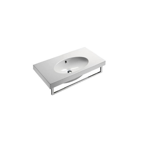 Panoramic 900mm Square Basin Towel Rail from Saneux