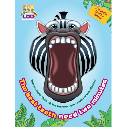 Two Minute Zebra Toothy Timer - CARD ONLY