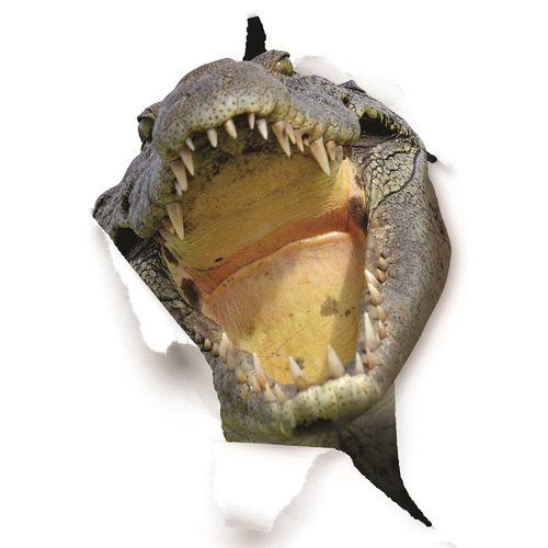 Crocodile Toilet Seat Sticker