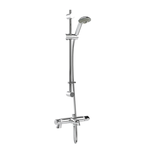 Inta Plus Thermostatic Bath Shower Mixer with Shower Kit and Deck Mounting Legs