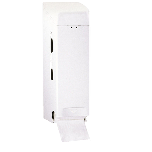 Dolphin White Metal Three Roll Toilet Roll Dispenser