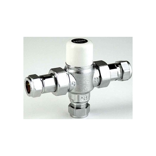 Intamix Thermostatic Failsafe Mixing Valve 22mm with Service Valves and Compression Top Connector