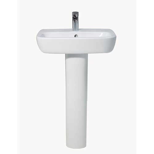 Petit2 550mm Basin (1 Tap Hole) with full pedestal