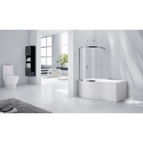 Sliding Curved Right Hand Bath Screen