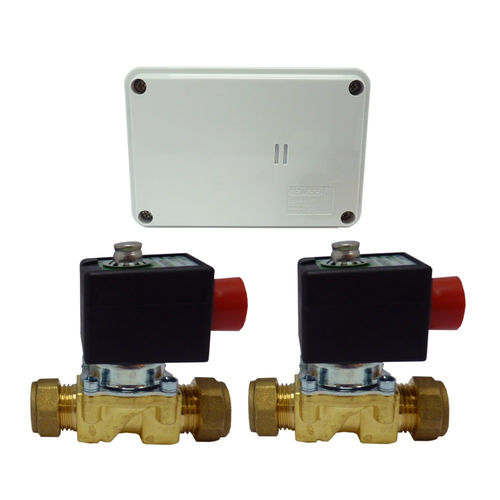 Water Isolation System Mains Kit with 2 Latching Valves