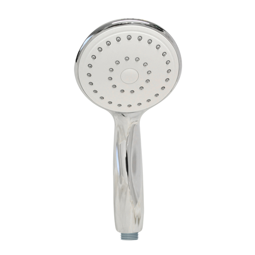 Flowpoint Round Shower Head with White Face Plate and 6 Litre Regulator