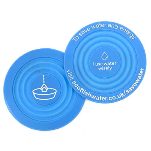 Universal Silicone Sink Plug in Blue