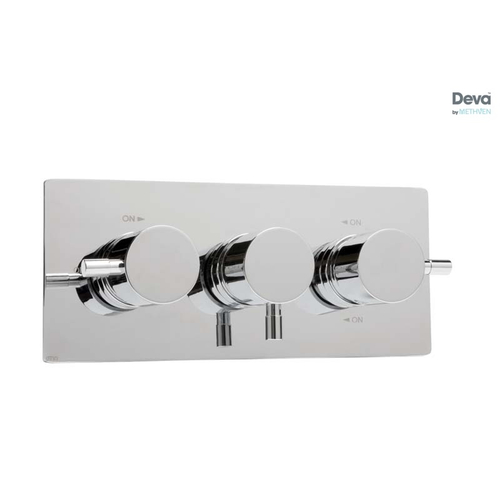 Thermosure Triple Control Horizontal Shower Valve