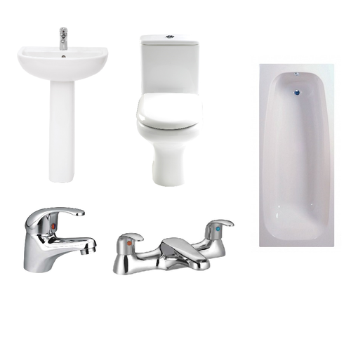 Compact Bath Suite inc Taps from RAK Ceramics