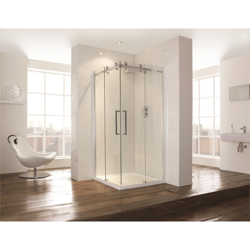 Aquaglass Plus 900mm Corner Entry Shower Enclosure