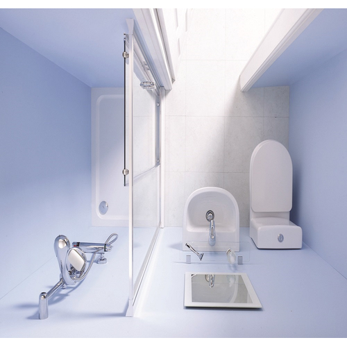 1000mm Slider Shower Suite with 550mm Basin