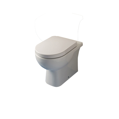 Tonique Back to Wall Toilet Pan with Soft Close Seat from RAK Ceramics