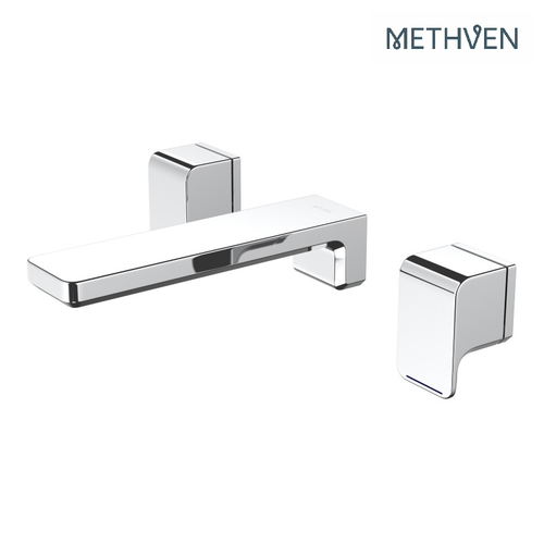Kiri 3 Hole Wall Mounted Basin Mixer