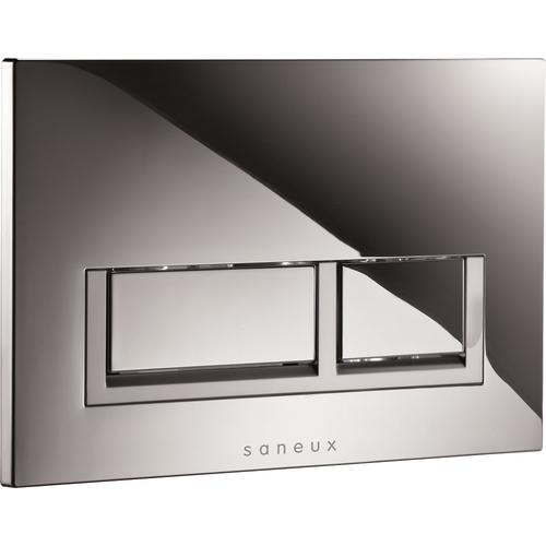 Flushe Square Flush Plate in Chrome from Saneux