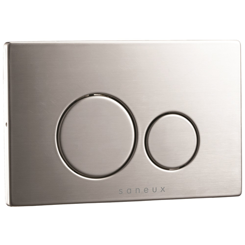 Flushe Dot Flush Plate in Stainless Steel from Saneux, Only £66.74