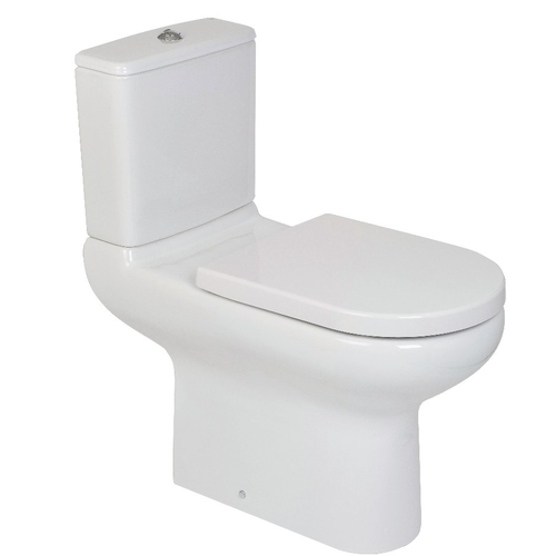 RAK Compact Wheel Chair Accessible Rimless Full Access Close Coupled Toilet